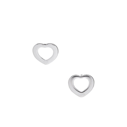Ivy Silver Heart Stud Earring- Earrings for Women - Hollywood Sensation®