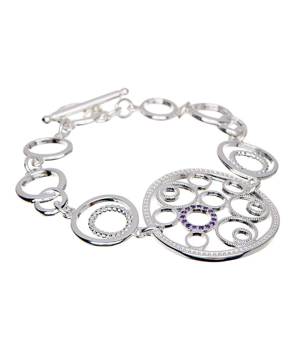 Julia Silver Plated Chain Bracelet-Bracelets for Women - Hollywood Sensation®