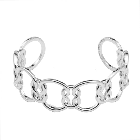 Silver Love Knot Cuff Bracelet-Hollywood Sensation®